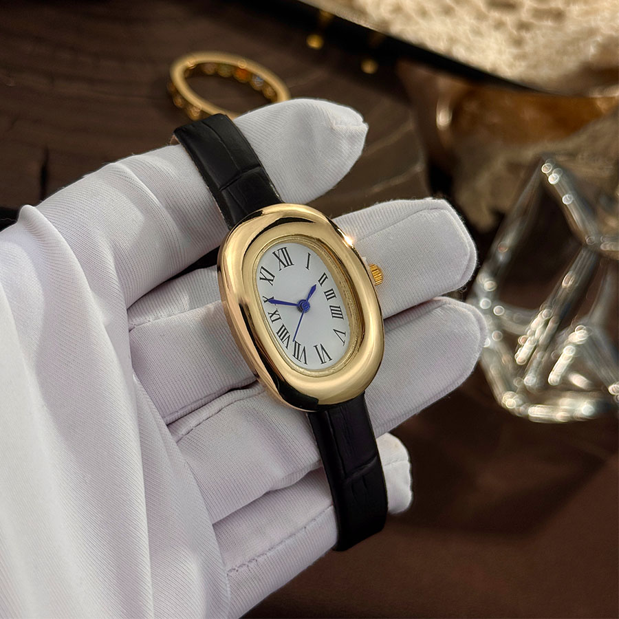 Vintage Watch Crystal - Ladies' New Oval Bathtub Egg-Shaped Belt