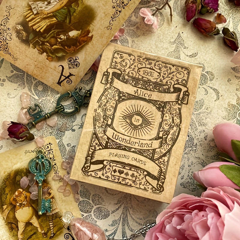 Vintage Collectible Playing Cards - Vintage-Style Playing Cards Featuring Animals And