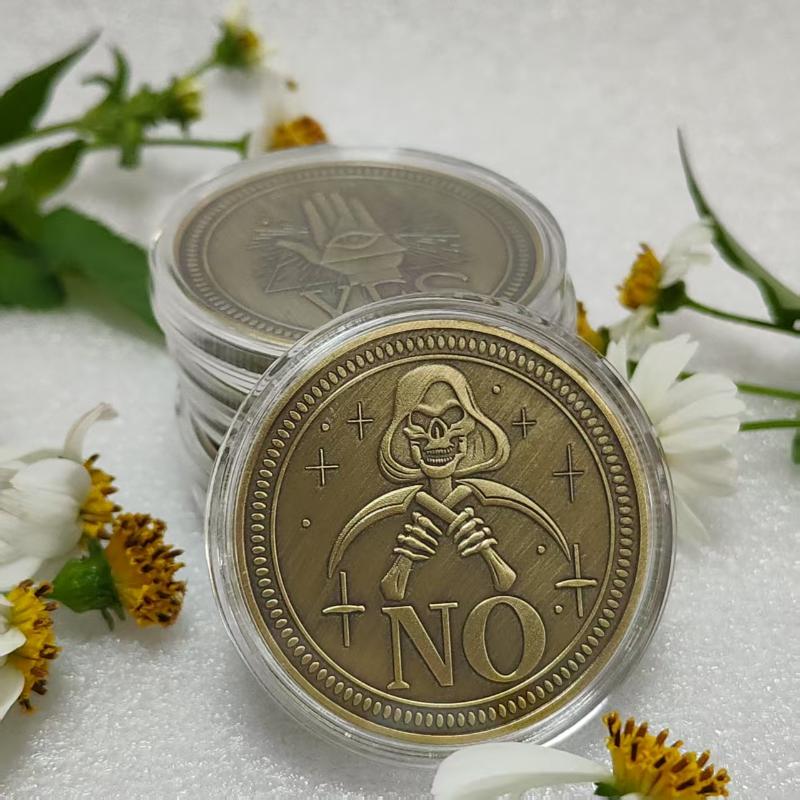 Vintage Collectible Coins - Vintage Yes/No Decision Coin Dual Sided