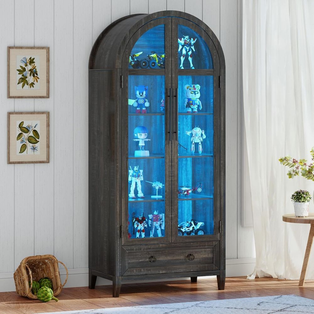 73 Arched Glass Display Cabine - Collectible & Vintage Dolls For Wedding ulasan dan harga