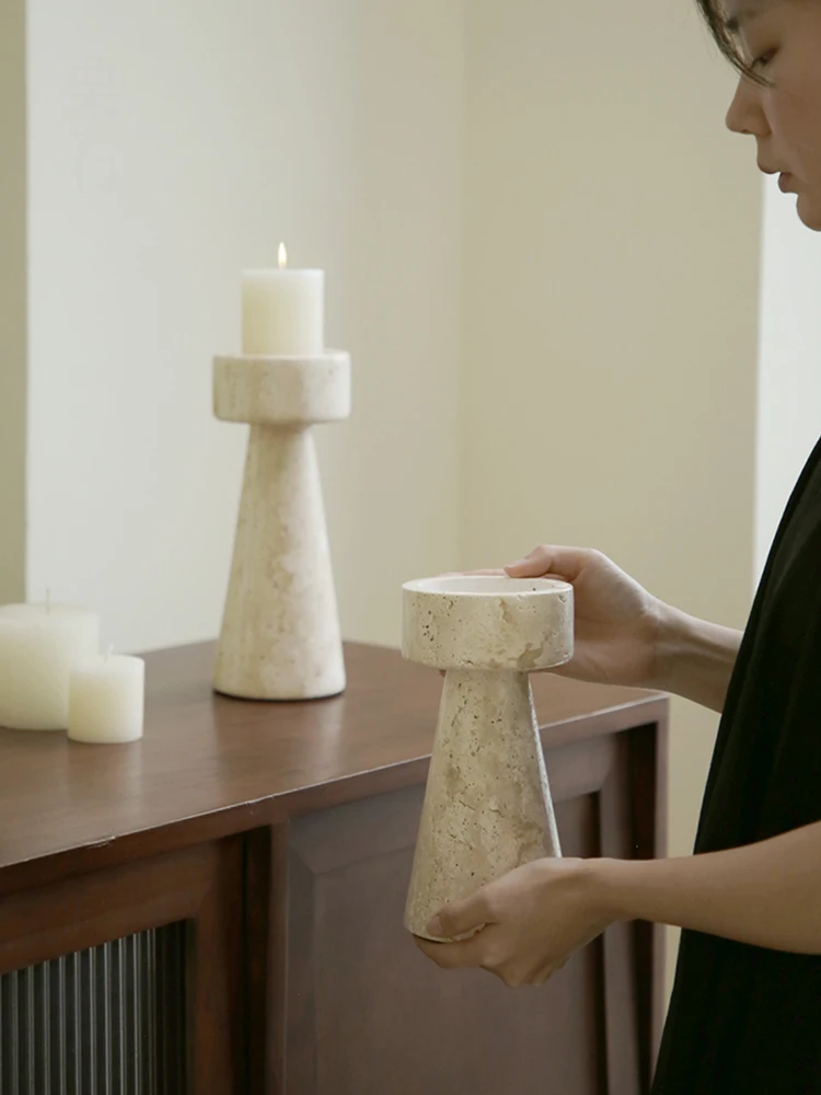 Minimalist Marble Candle Holde - Vintage Collectible Marbles ulasan dan harga