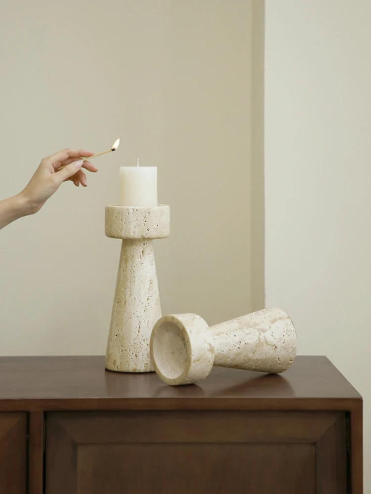 Minimalist Marble Candle Holde - Vintage Collectible Marbles ulasan dan harga