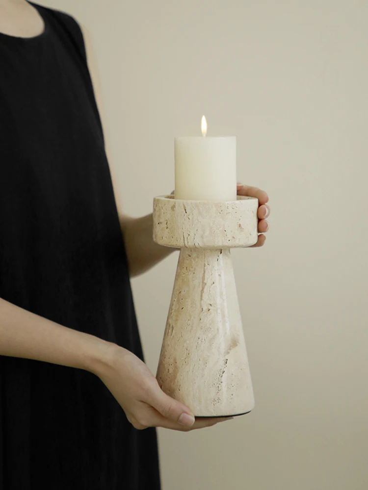 Minimalist Marble Candle Holde - Vintage Collectible Marbles ulasan dan harga