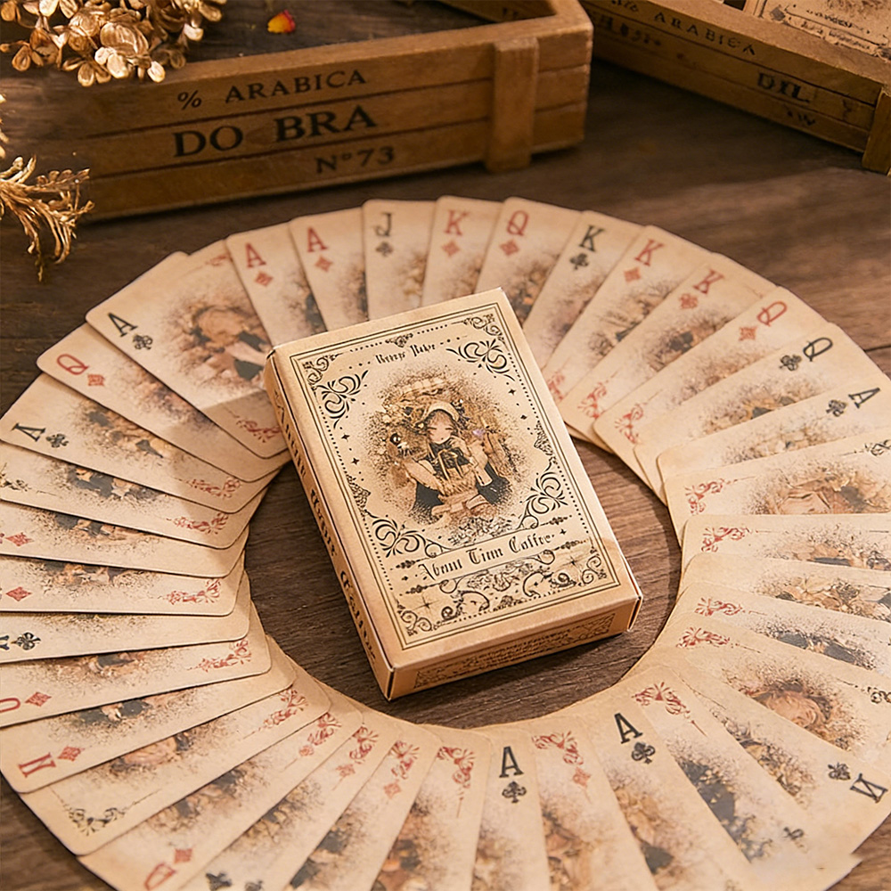 Vintage Fairy Tale Girl Playin - Vintage Collectible Playing Cards ulasan dan harga