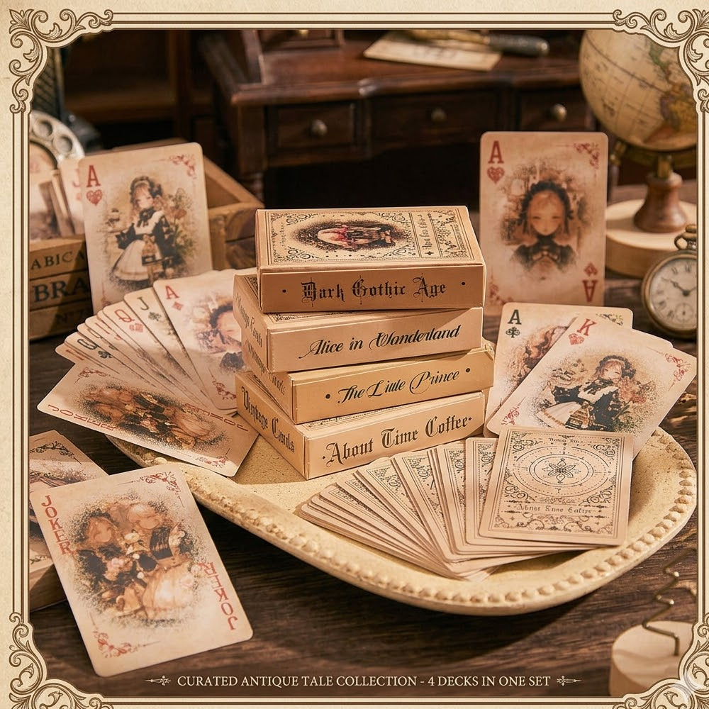 Vintage Fairy Tale Girl Playin - Vintage Collectible Playing Cards ulasan dan harga