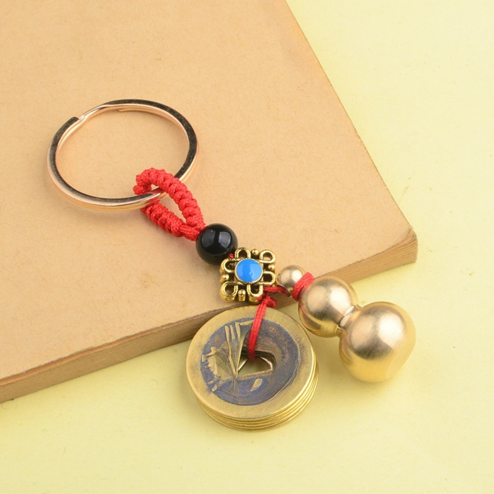 Vintage Brass Money Bag Keycha - Vintage Collectible Coins ulasan dan harga