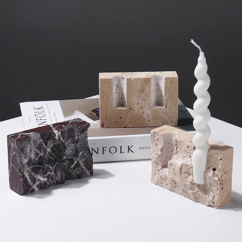 Natural Marble Stone Candle Ho - Vintage Collectible Marbles ulasan dan harga