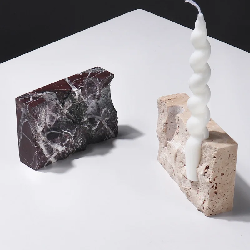 Natural Marble Stone Candle Ho - Vintage Collectible Marbles ulasan dan harga