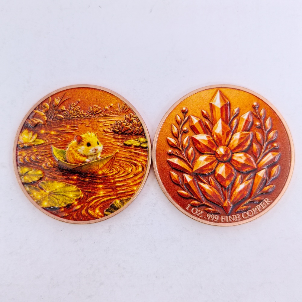 1OZ .999 Copper Vintage Bronze - Vintage Collectible Coins ulasan dan harga