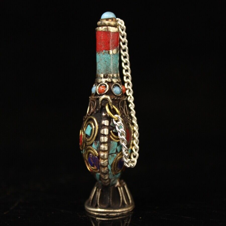 Collection Chinese brass inlai - Vintage Collectible Bottles ulasan dan harga