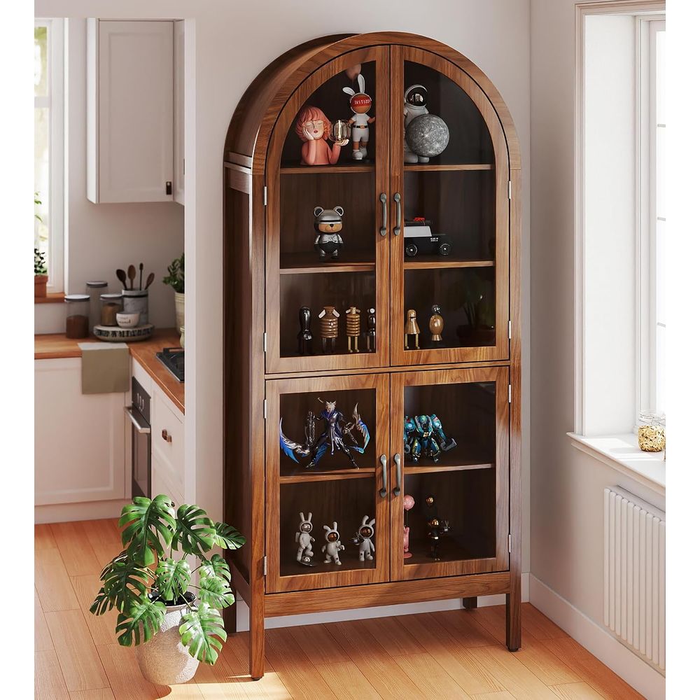 70.9 Tall Walnut Acrylic Glass - Collectible & Vintage Dolls For Wedding ulasan dan harga