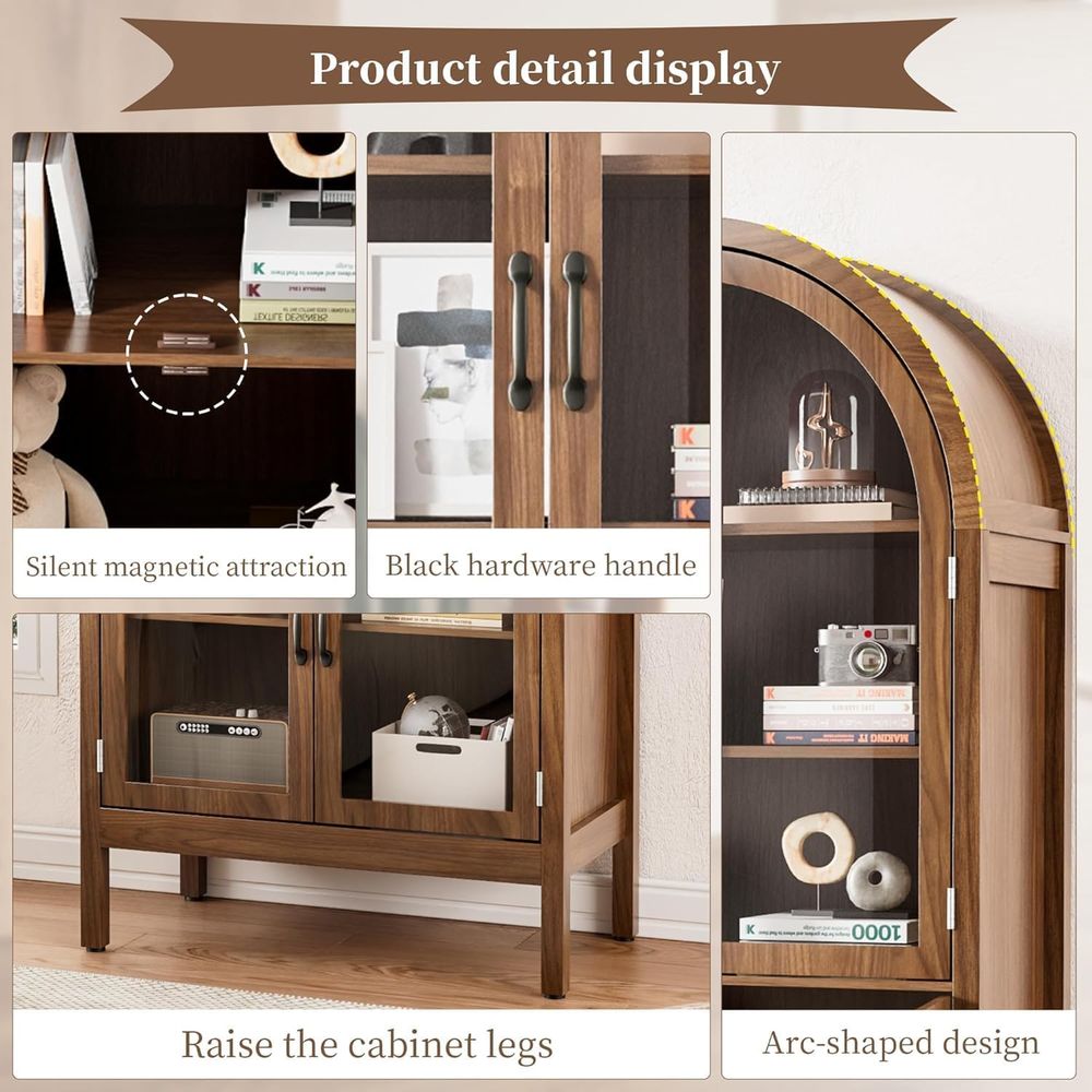 70.9 Tall Walnut Acrylic Glass - Collectible & Vintage Dolls For Wedding ulasan dan harga
