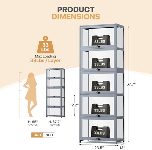 Display Cabinet, 5-Tier Displa - Collectible & Vintage Dolls For Wedding ulasan dan harga