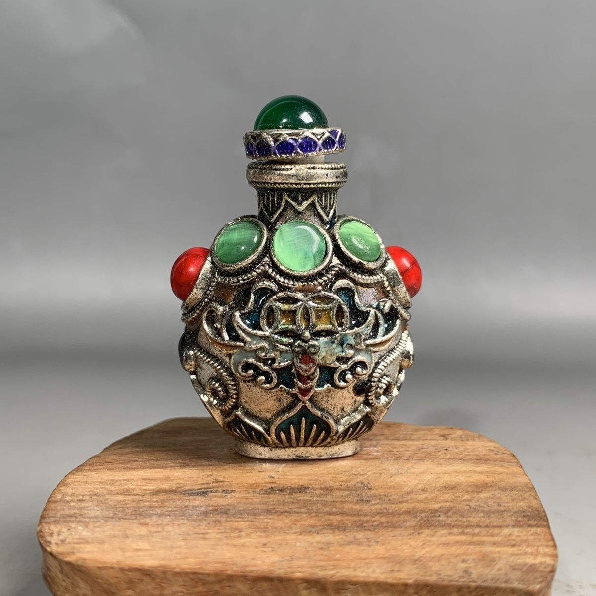 Vintage Cloisonne Bronze Snuff - Vintage Collectible Bottles ulasan dan harga