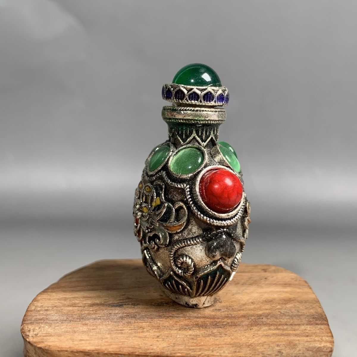 Vintage Cloisonne Bronze Snuff - Vintage Collectible Bottles ulasan dan harga