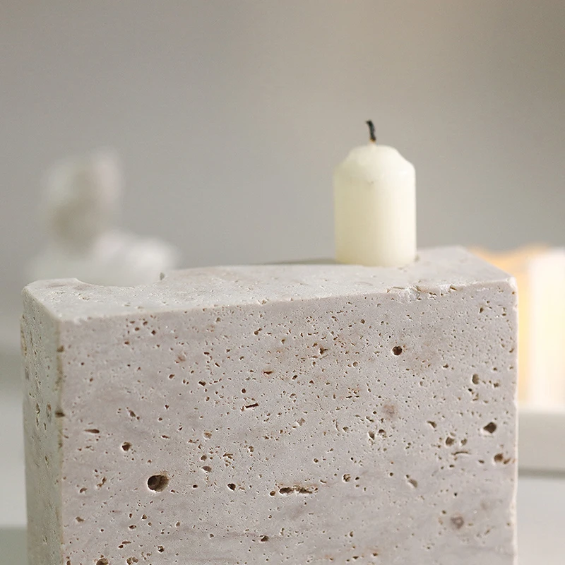 2 Holes Marble Taper Candle Ho - Vintage Collectible Marbles ulasan dan harga