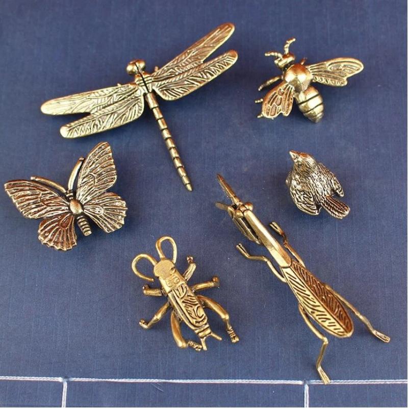 Brass Mini Insect Figurines Vi - Vintage Fairy Figurines Collectible ulasan dan harga