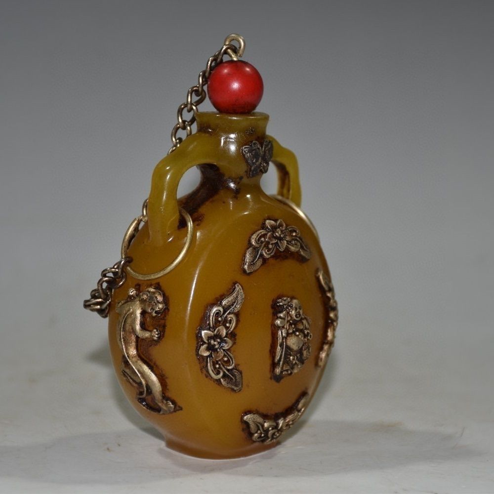 Vintage Collectible Carved Amb - Vintage Collectible Bottles ulasan dan harga