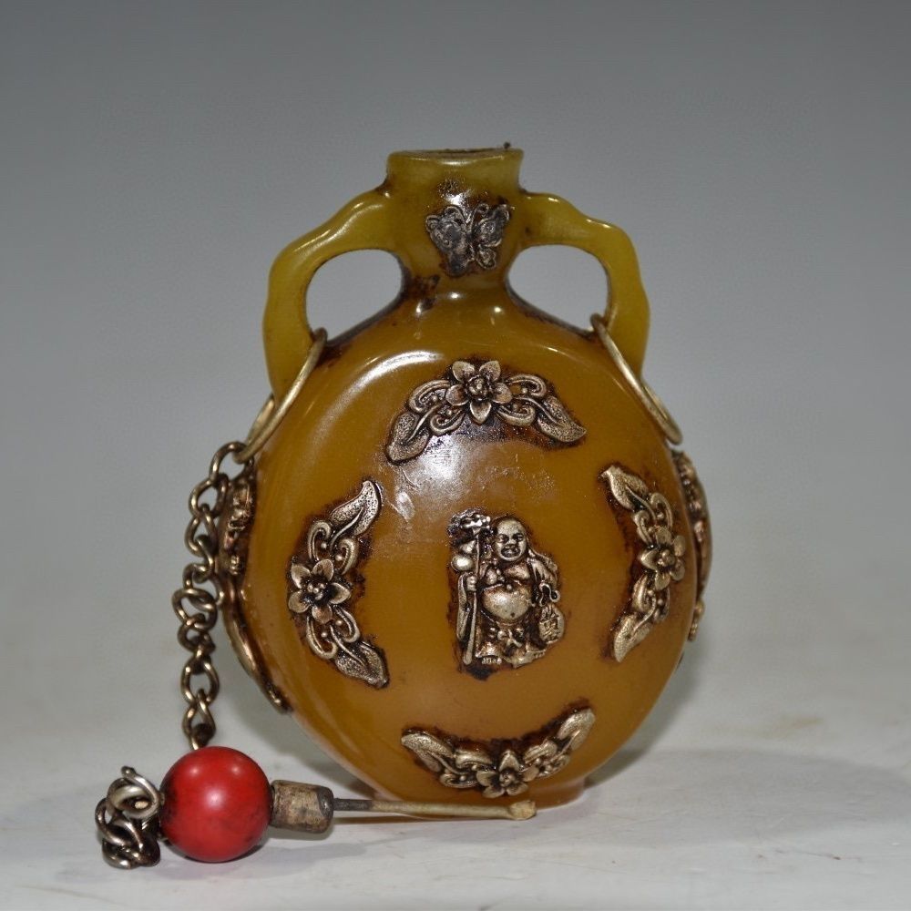 Vintage Collectible Carved Amb - Vintage Collectible Bottles ulasan dan harga
