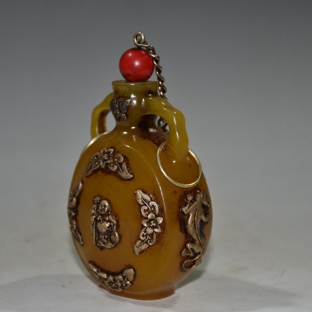 Vintage Collectible Carved Amb - Vintage Collectible Bottles ulasan dan harga
