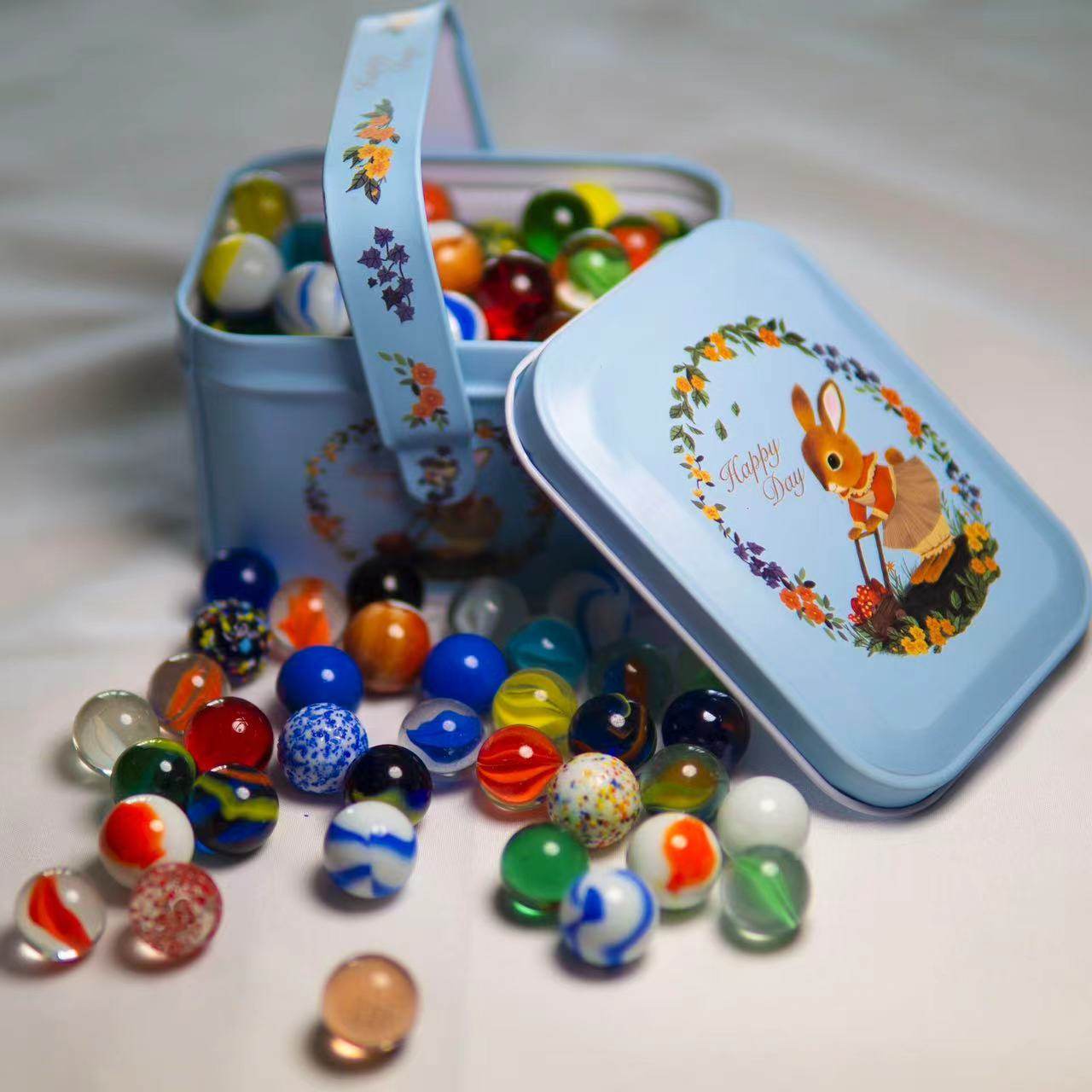 16mm 25mm 35mm Colored Glass M - Vintage Collectible Marbles ulasan dan harga