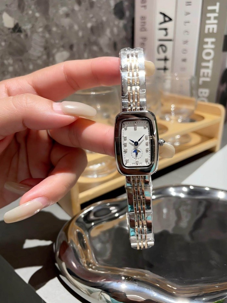 Elegant Women Stainless Steel  - Vintage Watch Crystal ulasan dan harga