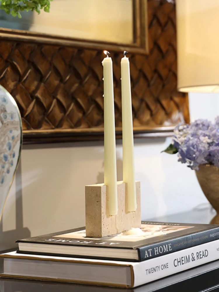 2 Holes Marble Candlestick Hol - Vintage Collectible Marbles ulasan dan harga