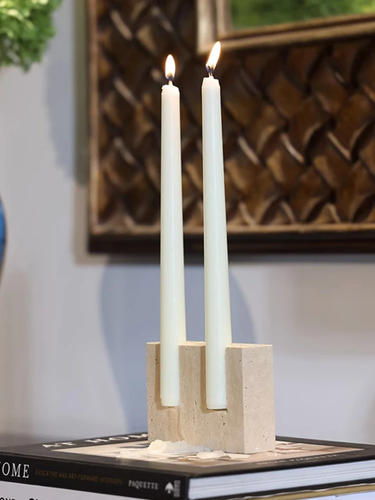 2 Holes Marble Candlestick Hol - Vintage Collectible Marbles ulasan dan harga