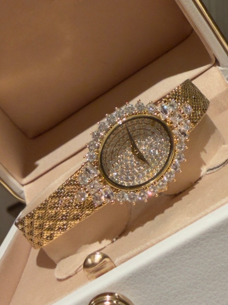 Vintage Ladies Oval Shape Quar - Vintage Watch Crystal ulasan dan harga