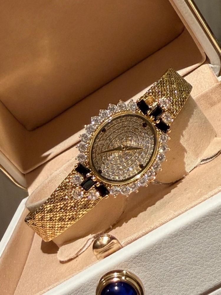 Vintage Ladies Oval Shape Quar - Vintage Watch Crystal ulasan dan harga