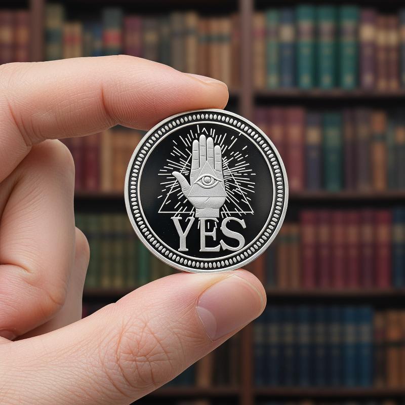 Vintage Yes/No Decision Coin D - Vintage Collectible Coins ulasan dan harga