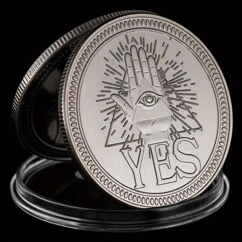 Vintage Yes/No Decision Coin D - Vintage Collectible Coins ulasan dan harga