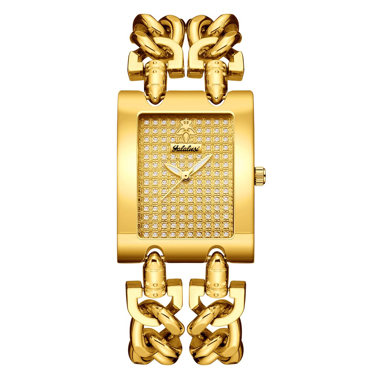 YaLaLuSi Chunky Double U Link  - Vintage Watch Crystal ulasan dan harga